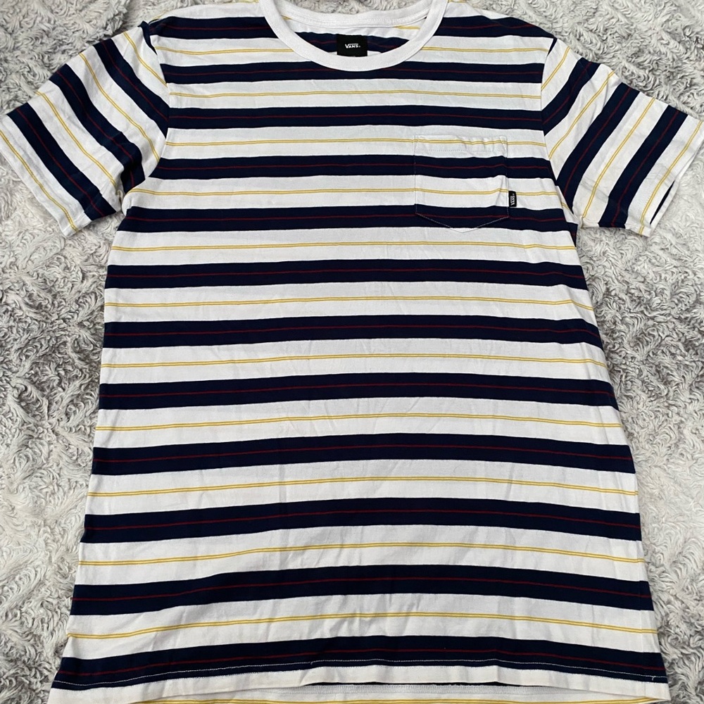 Men’s stripped crew neck tee